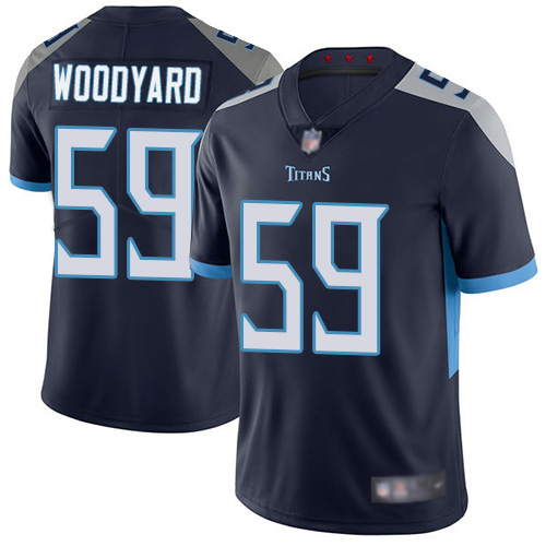 Tennessee Titans Limited Navy Blue Men Wesley Woodyard Home Jersey NFL Football #59 Vapor Untouchable->tennessee titans->NFL Jersey